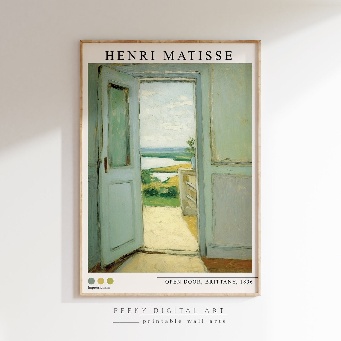 Henri Matisse Open Door Painting Art Print - Image 2