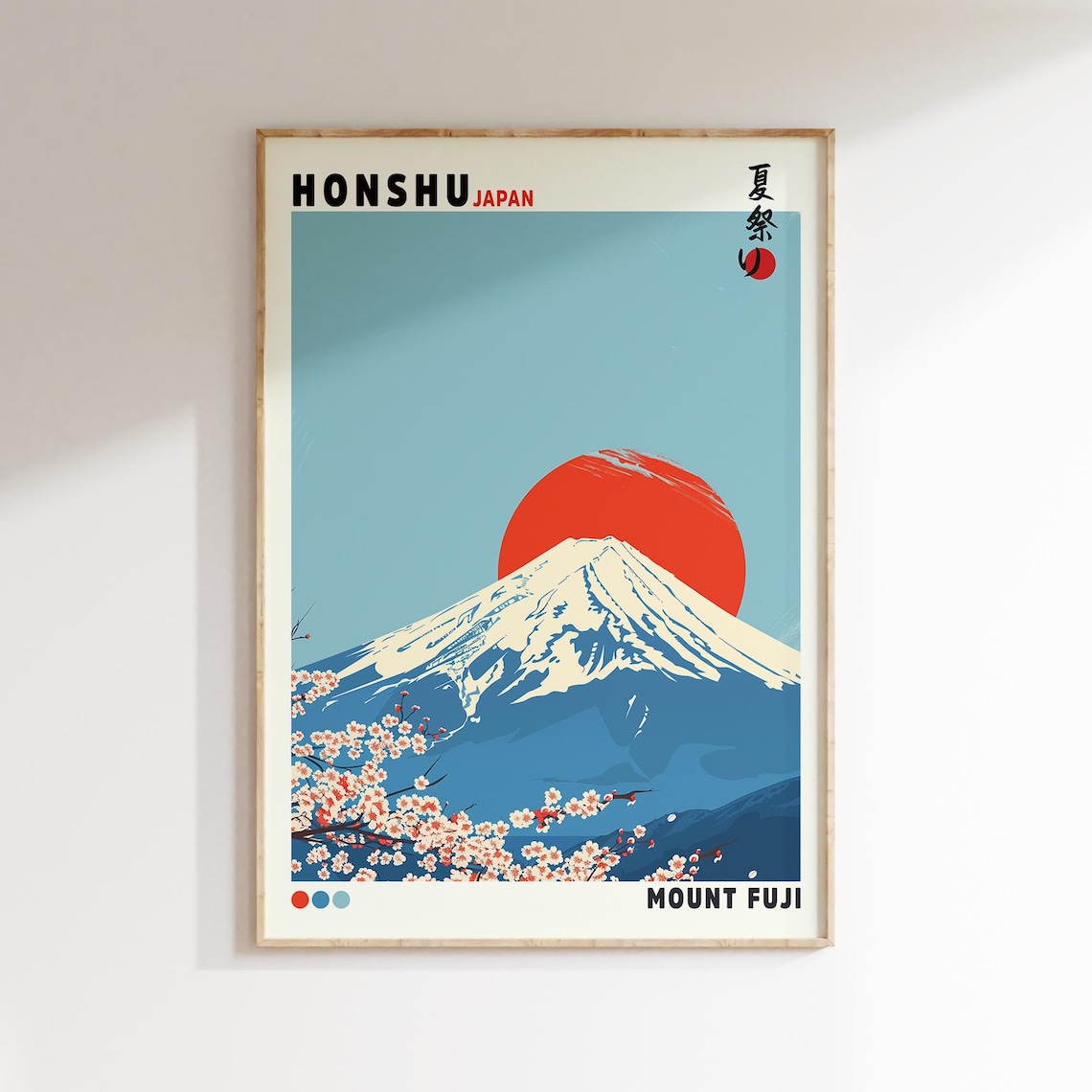Mount Fuji Japanese Japandi Art Print, Modern - Image 2