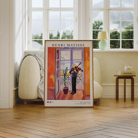 Henri Matisse The Violinist At The Window 1918 Exhibition Poster