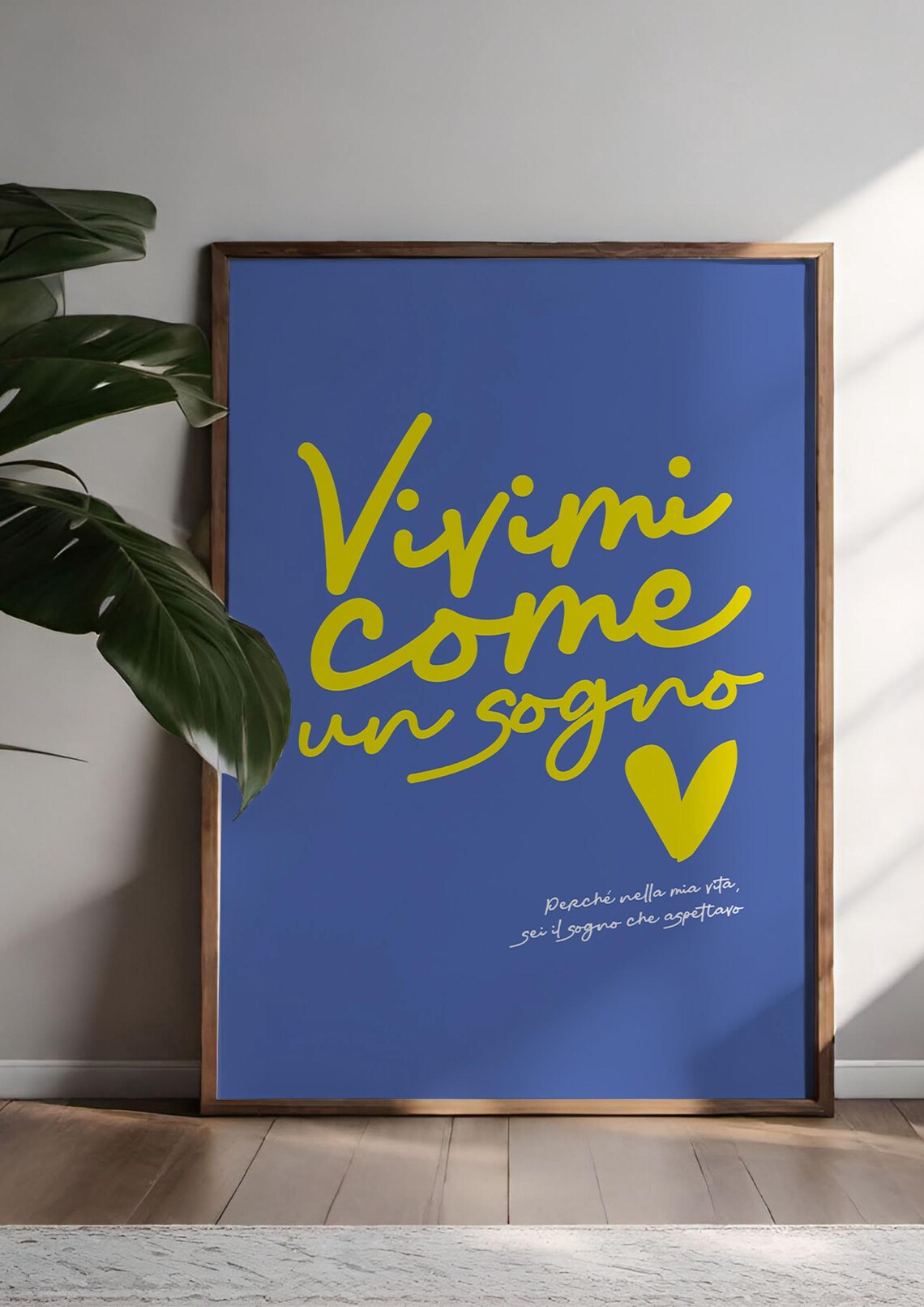 Vivimi Come Un Sogno, Modern Artistic Poster