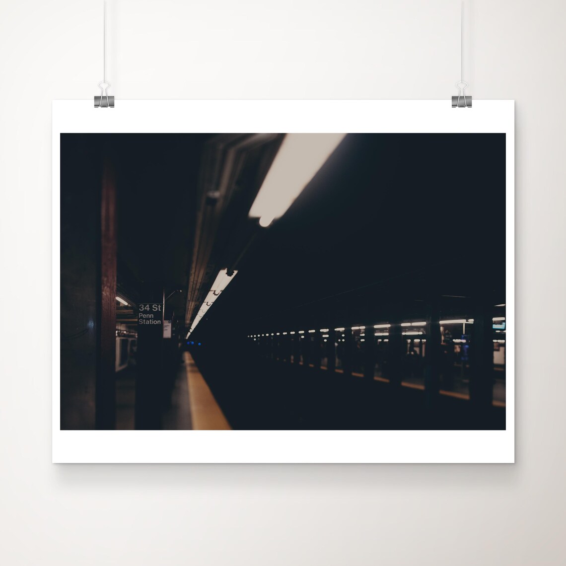 Penn Station Subway Photograph, Manhattan Travel Poster