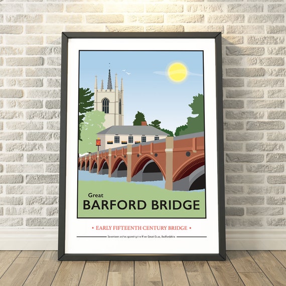 Great Barford Bridge Bedfordshire By Tabitha Mary Capturing A Memory Travel Prints And Gifts