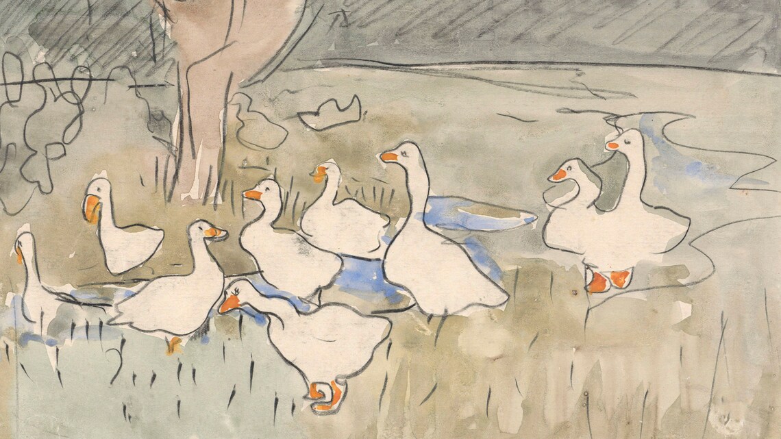 Goose Vintage Bird Wall Art Print for TV Display - Image 3