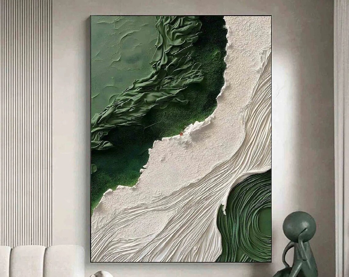 Abstract Ocean Wave Wall Art Print, Coastal Decor