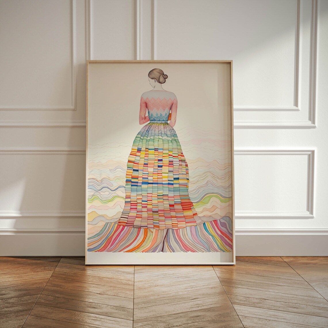 Colorful Eclectic Boho Wall Art, Gift For Friend - Image 4