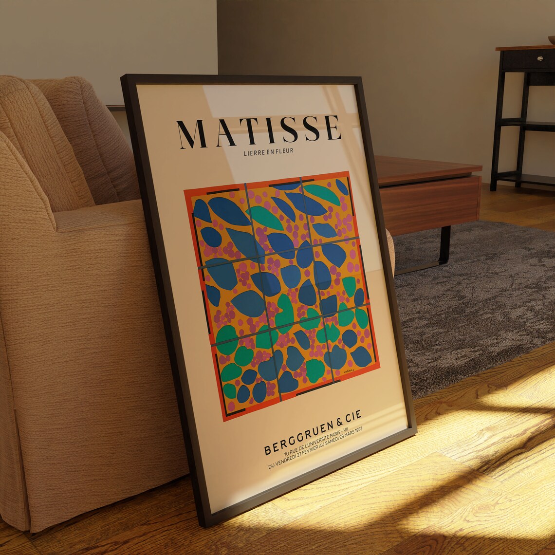 Henri Matisse Exhibition Poster, Floral Garden Scenery - Image 4