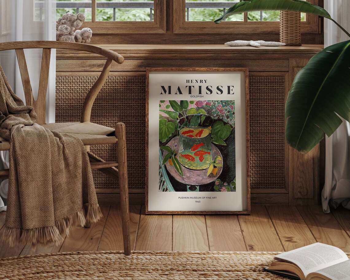 Henri Matisse Exhibition Poster, Floral Garden Scenery - Image 3
