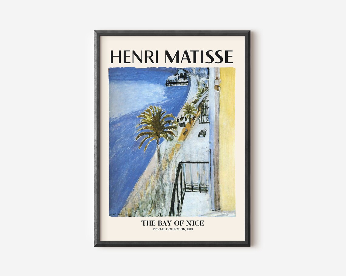 Henry Matisse Exhibition Poster, Floral Garden Scenery