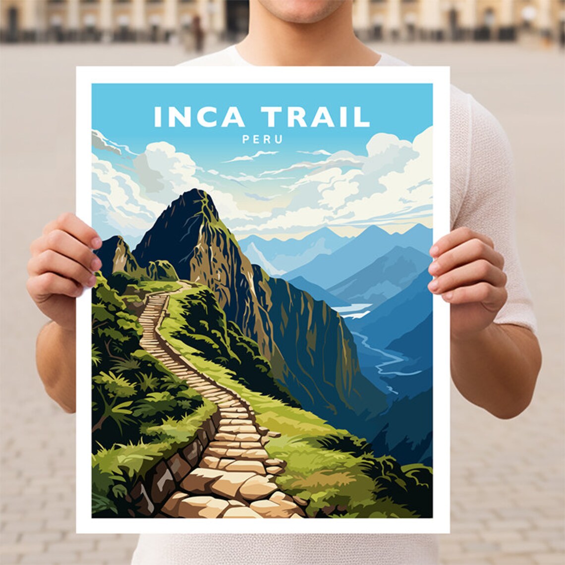Inca Trail To Machu Picchu Peru Travel Poster
