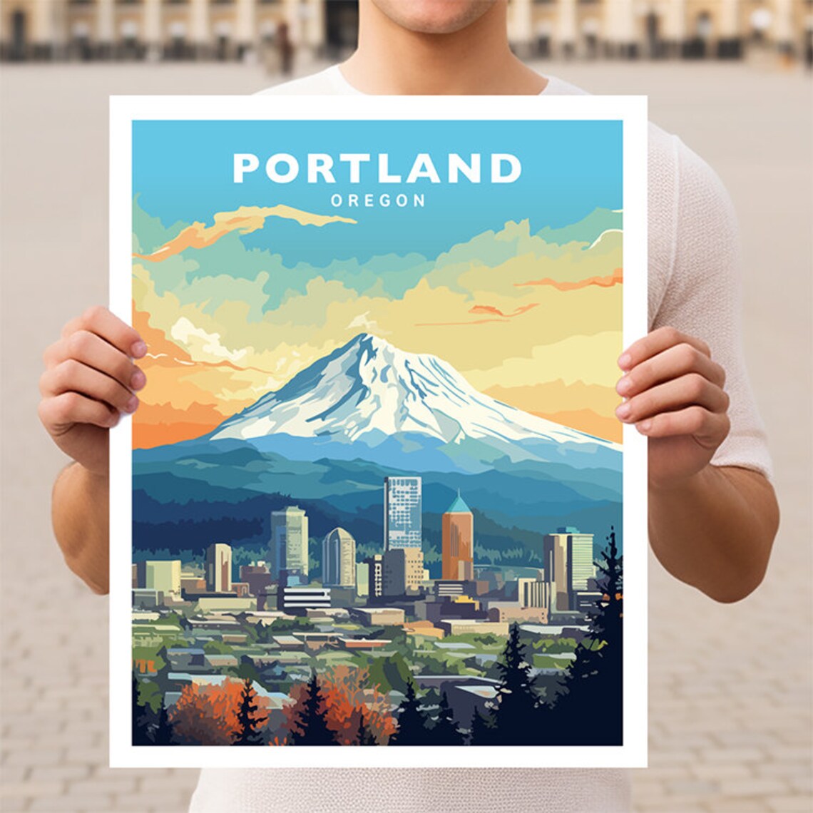 Portland Oregon Wall Art Print