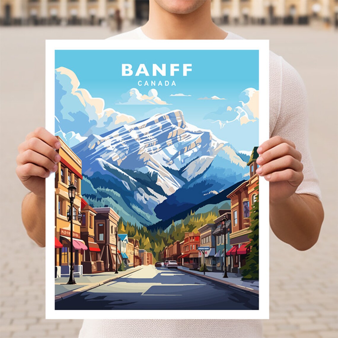 Banff Canada Alberta Travel Poster Print