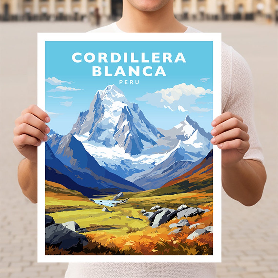 Cordillera Blanca Peru Travel Wall Art Poster Print