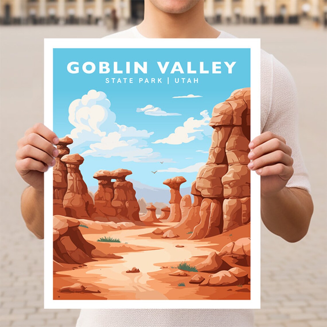 Goblin Valley State Park Utah Travel Poster Print