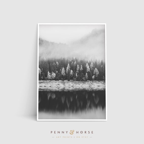 Forest Print Nature Print Forest Art Print Nordic Print Forest Wall Art Nature Wall Art Nordic Poster Nature Art Prints