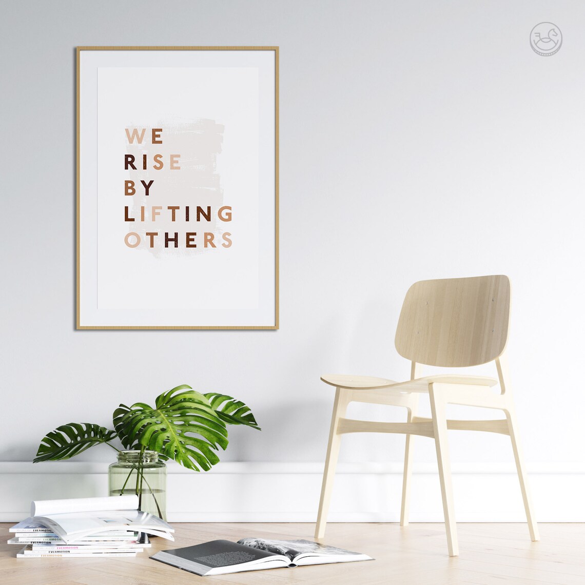 We Rise By Lifting Others Quote Art Print - Image 3