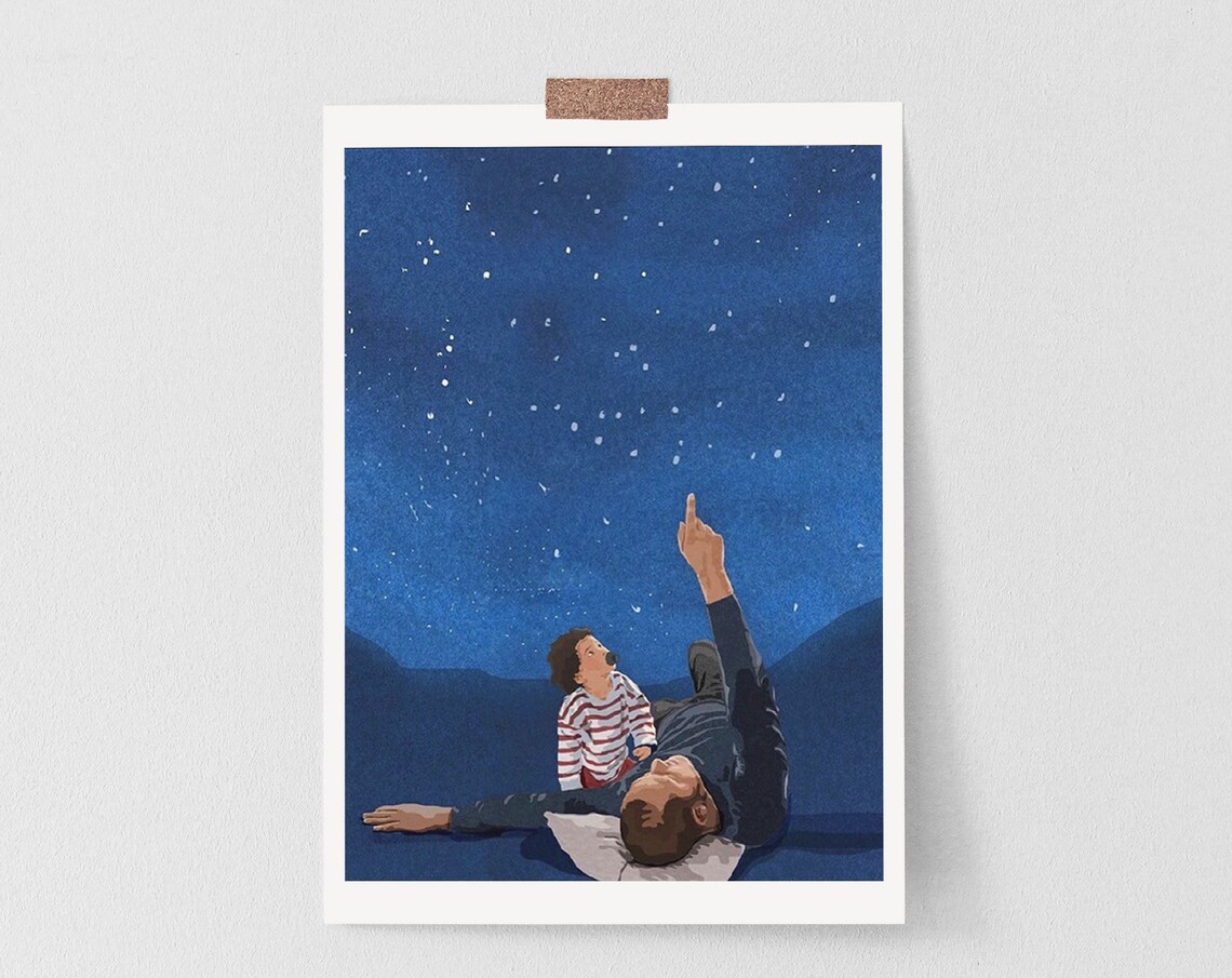 Under A Starry Night - Van Gogh Art Print