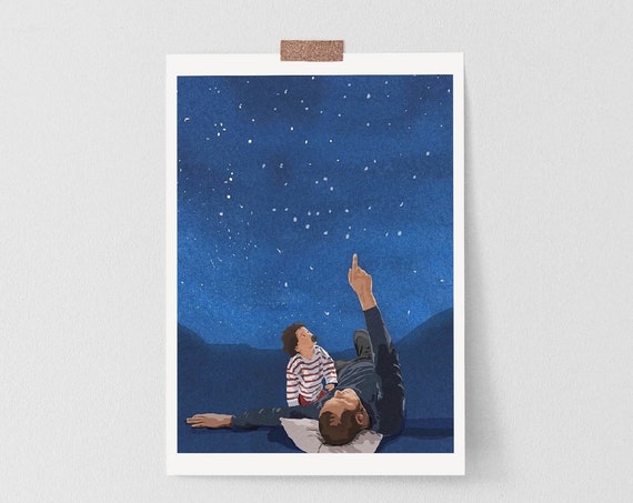 Under A Starry Night - Van Gogh Art Print
