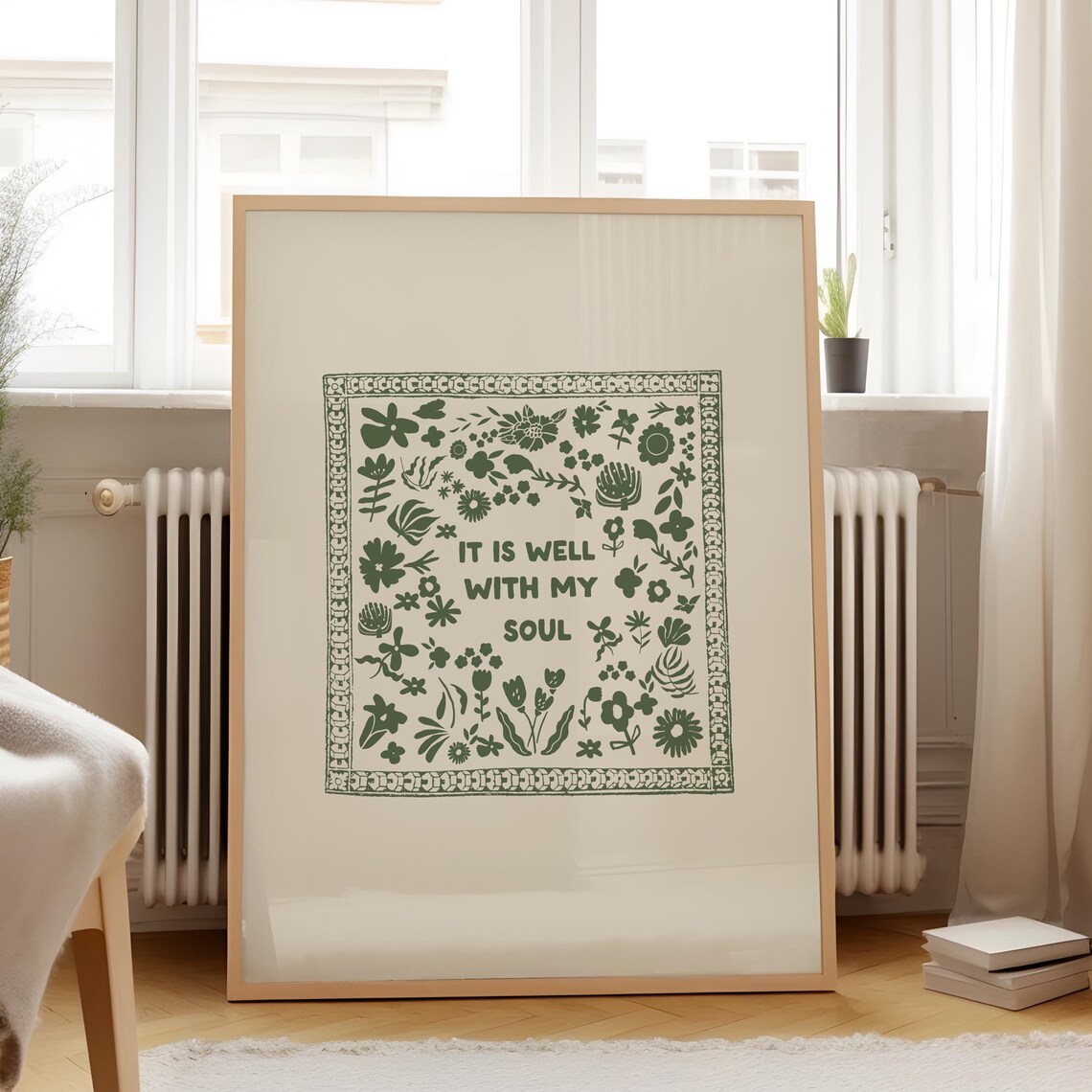 It Is Well With My Soul Abstract Vintage Art Print