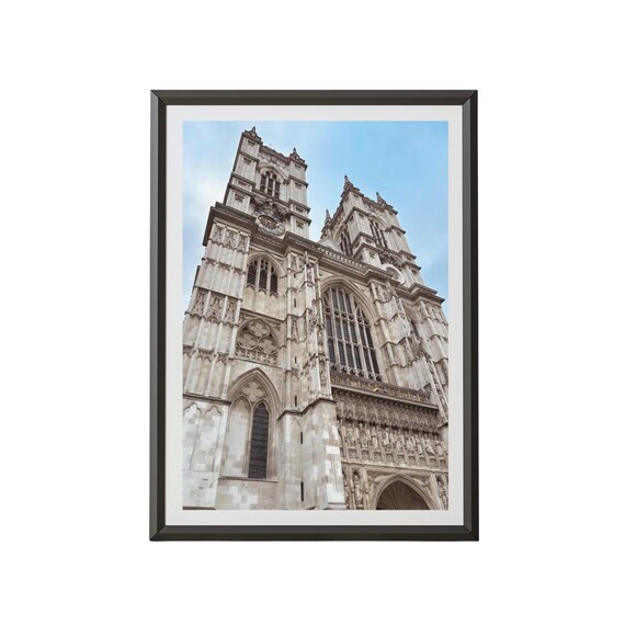 Westminster Abbey Print London Architecture Photography Gothic Cathedral European Landmark Wall Art Travel