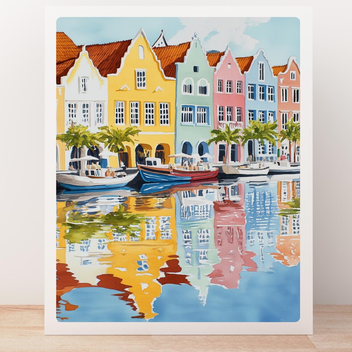 Willemstad Curaçao Harbor View, Travel Poster - Image 5