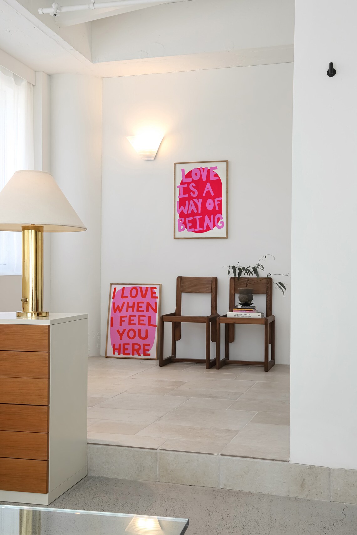 Love Is A Way Of Being Typography Art Print - Image 2