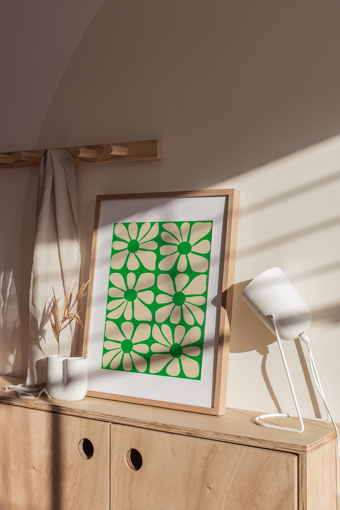 Gustaf Westman Wavy Flower Pattern Poster, 70s Funky - Image 4