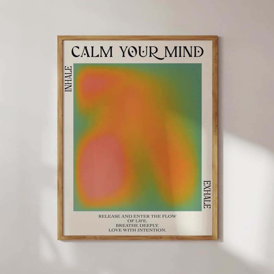 Spiritual Grounding Calm Your Mind Quote Art Print