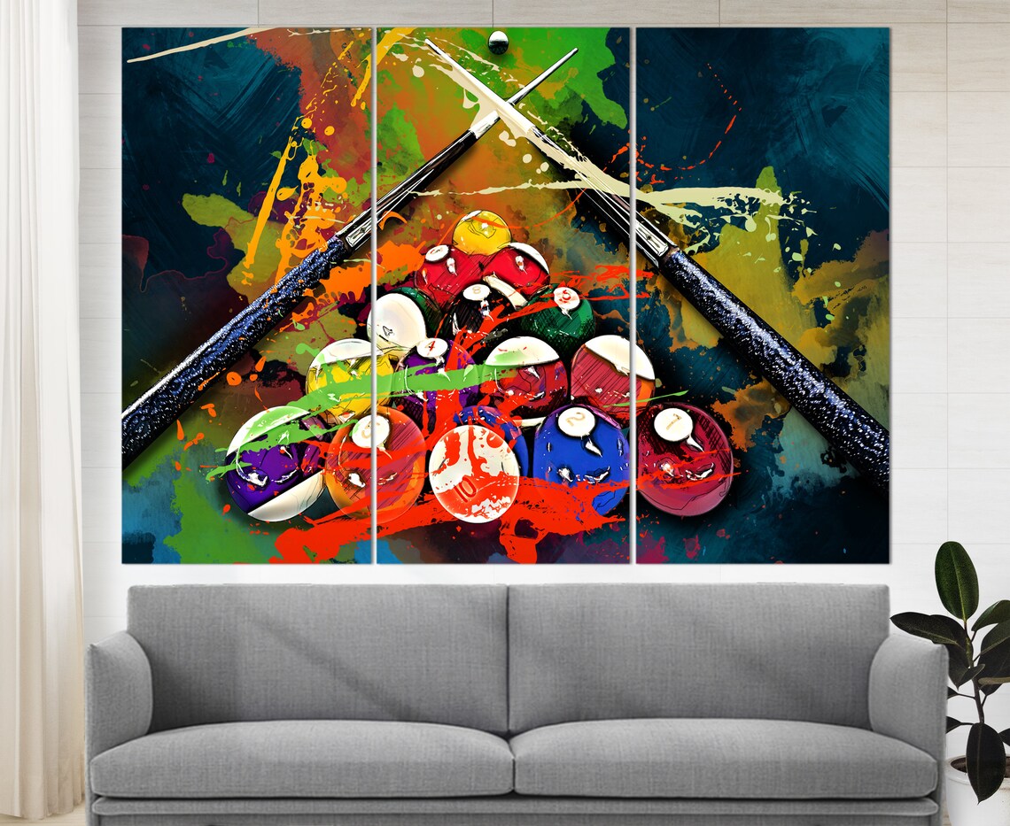 Billiards Wall Art Print for Game Room Decor Gift - Image 3