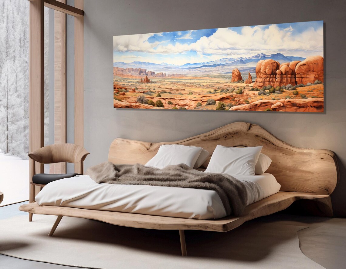 Arches National Park Red Rock Desert Panoramic Utah Landscape Travel Poster - Image 3