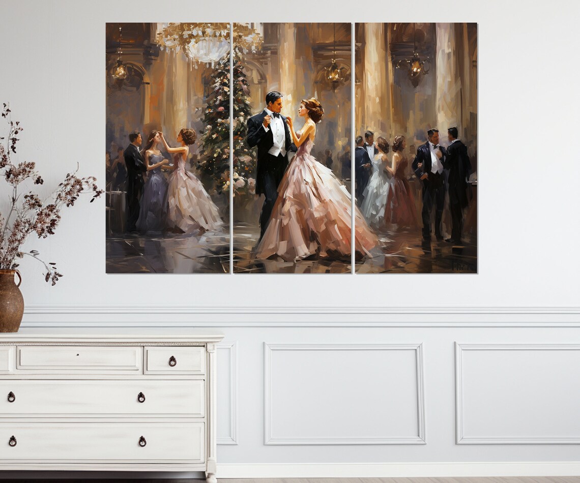 Vintage Ballroom Dancing Couple, Retro Wall Art Print - Image 3