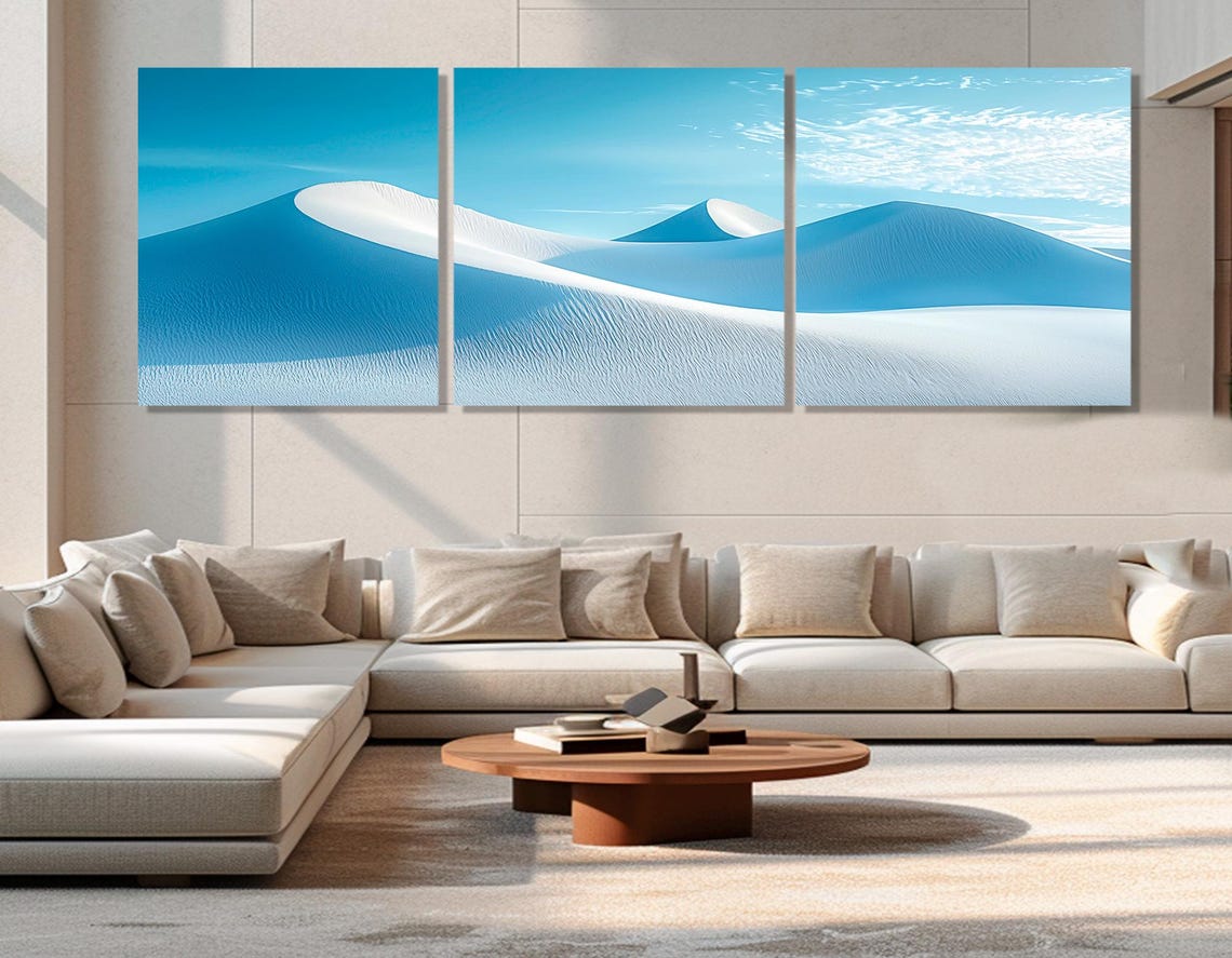 Minimalist Desert Print Abstract Sand Dunes Wall Art Minimalism Wall Decor Contemporary Wall Decor Framed And Ready To Hang - Image 4