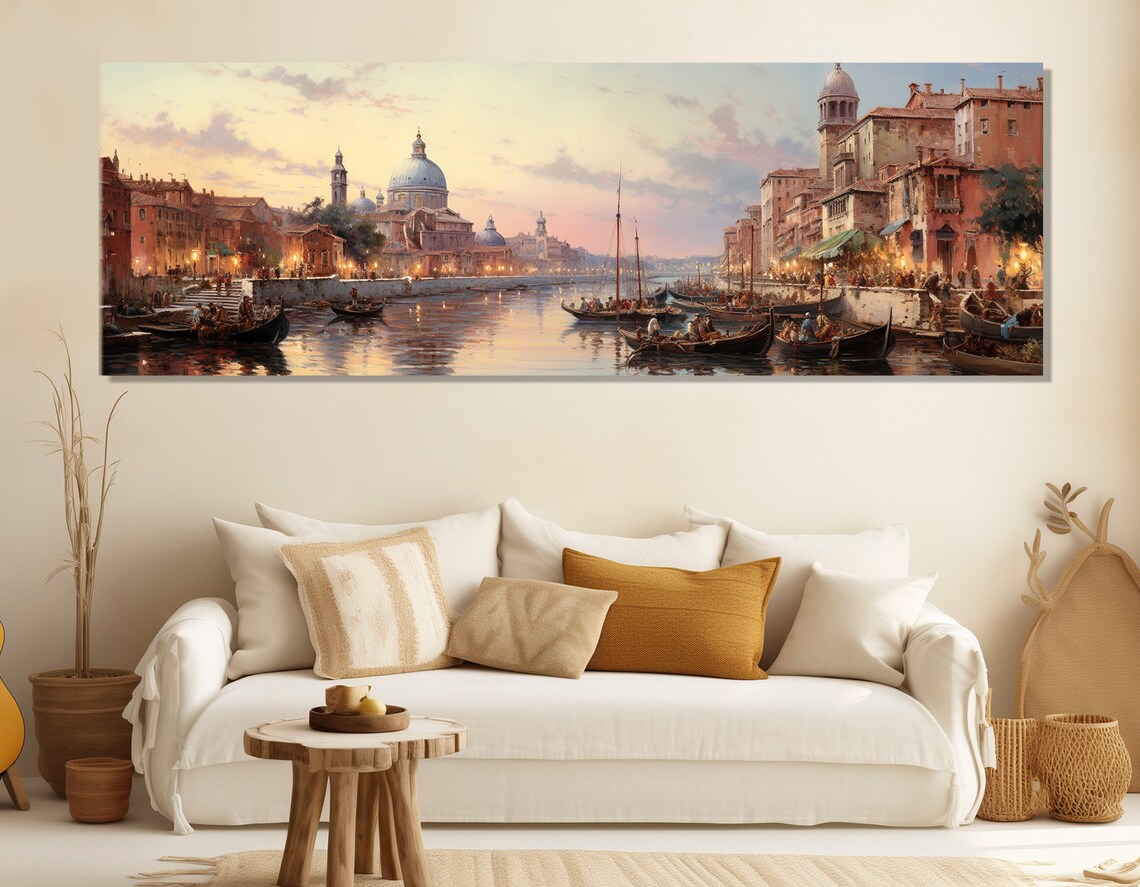 Venice Vintage Art Print, Grand Canal Painting - Image 3