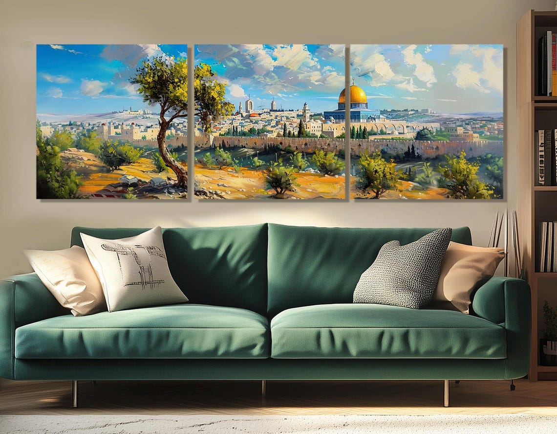 Old Jerusalem Dome Of The Rock Olive Tree Sunny Old City Poster - Image 4