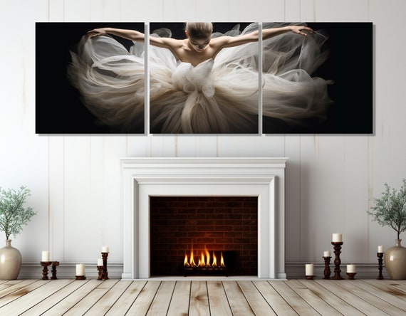 Beautiful Ballerina Painting Print Ballet Wall Art Ballet Studio Decor Ballerina Gift Dancing Wall Art Dance Class Decor
