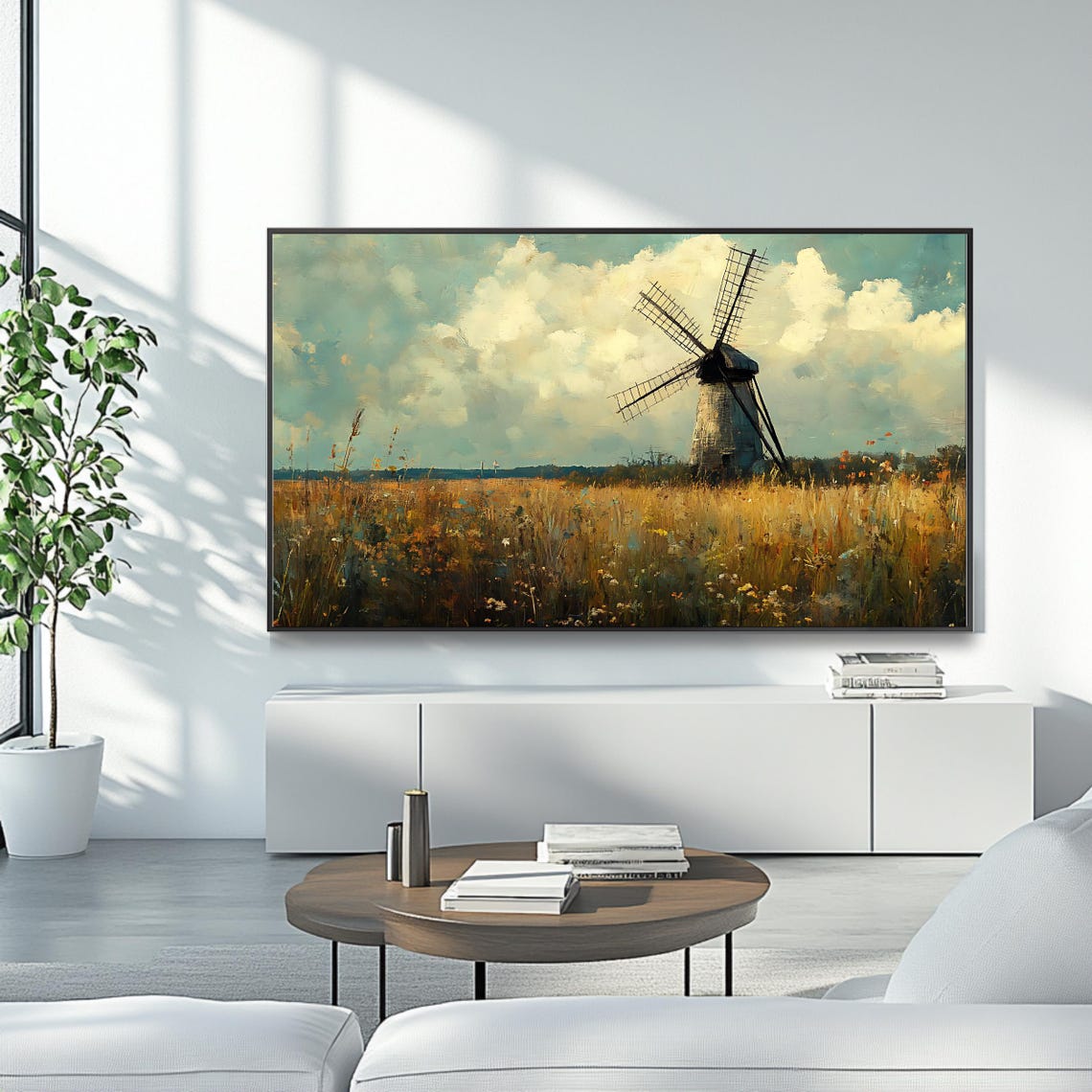 Vintage Windmill TV Art - Image 4