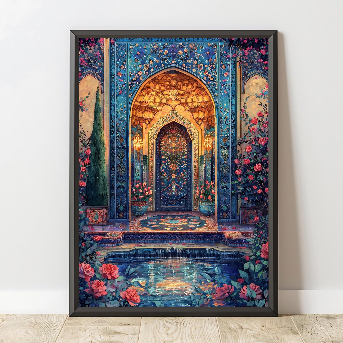Moroccan Courtyard Islamic Architecture Art Print - Image 2