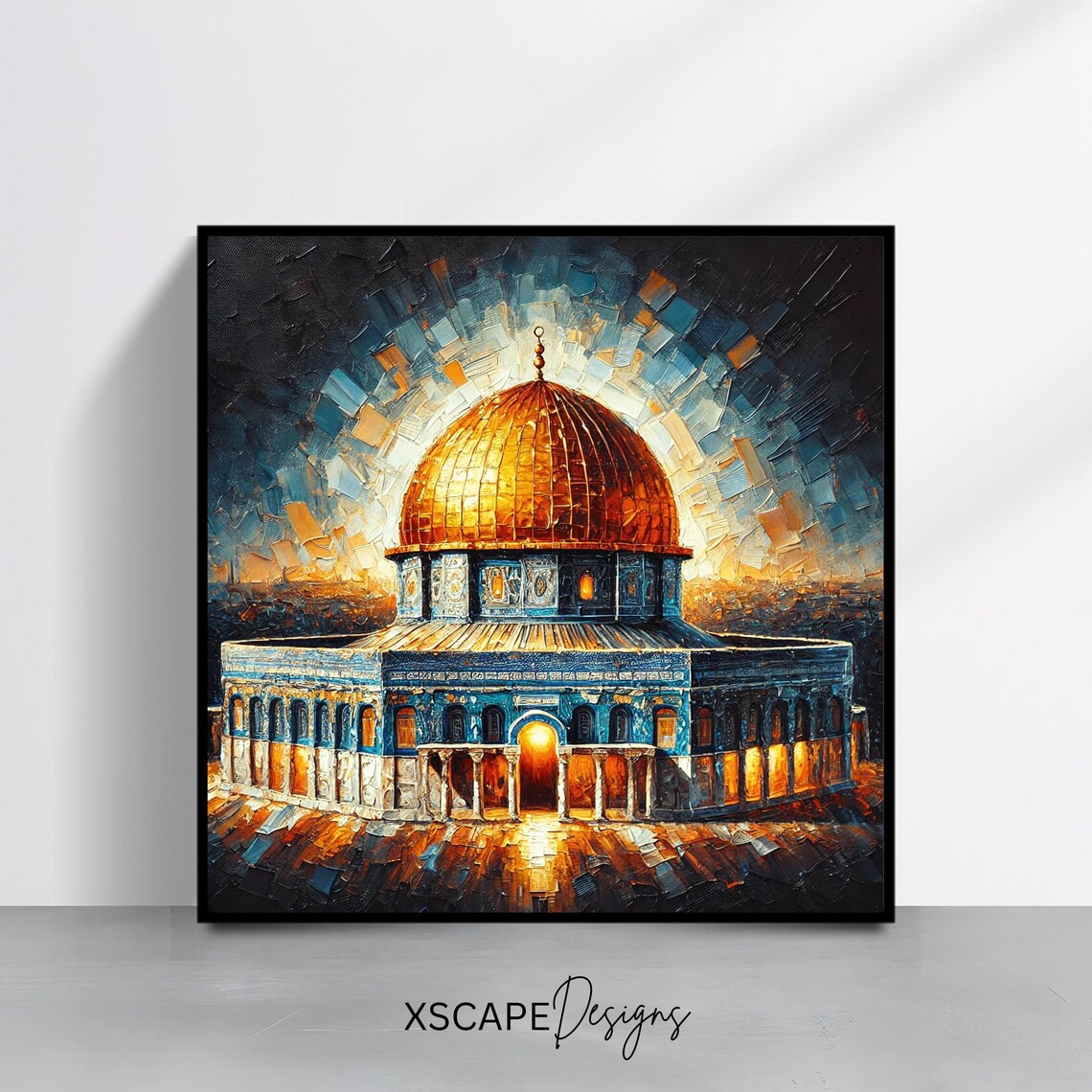 Masjid Al Aqsa Art Print, Islamic Wall Decor