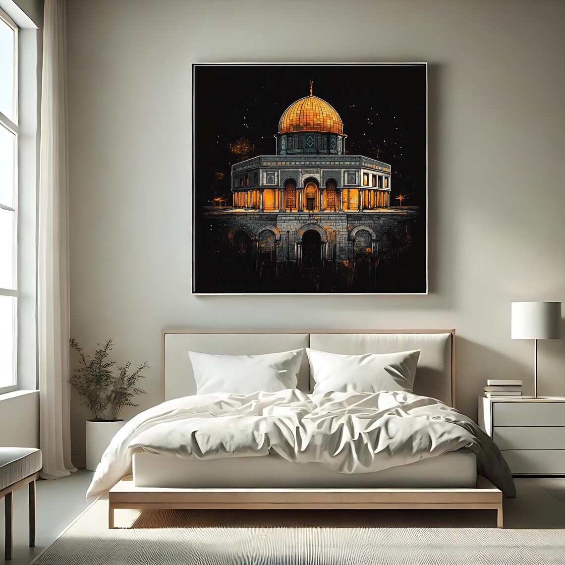 Masjid Al Aqsa Art Print, Islamic Architecture - Image 2