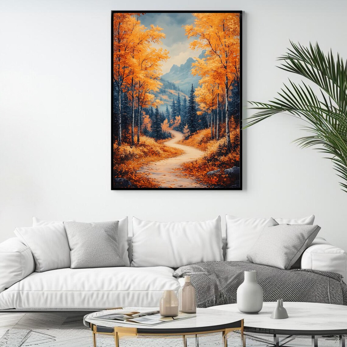 Autumn Forest Path, Colorful Fall Landscape - Image 4