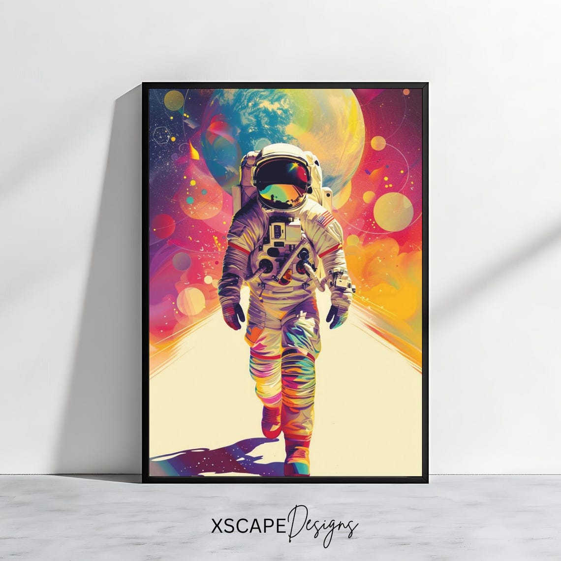 Astronaut Space Poster Print