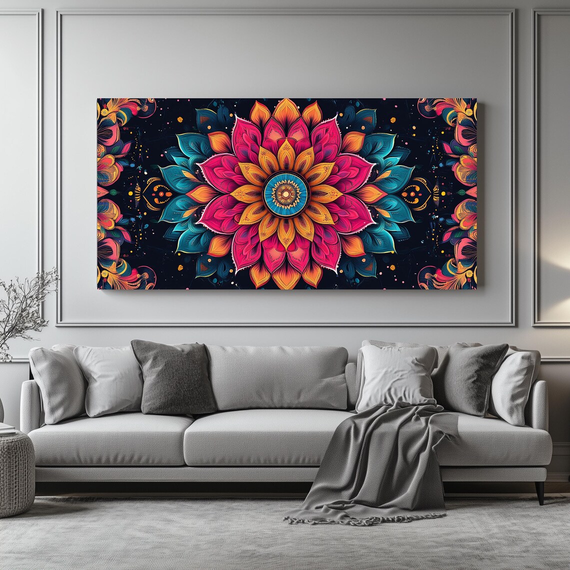 Islamic Mandala, Long Horizontal Narrow Artwork - Image 4