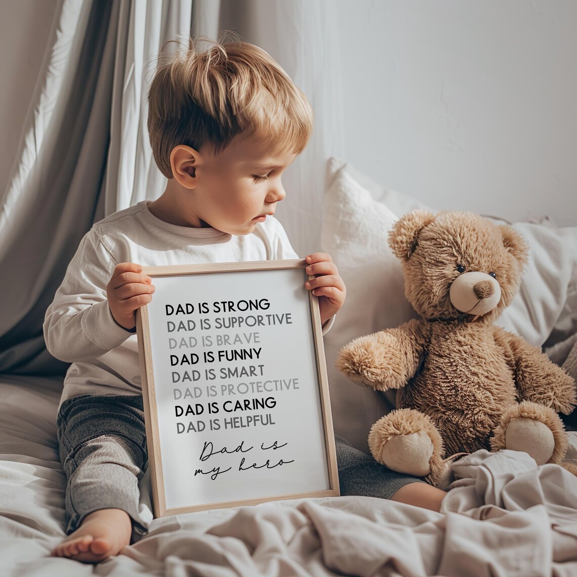 Father's Day Art Gift for Dad, Wall Art Print - Image 3