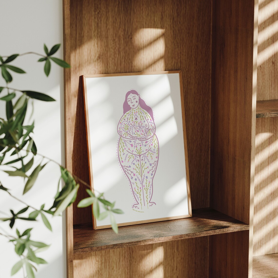 Garden Nurturers Mother Baby Floral Woman Generational Art Poster - Image 3