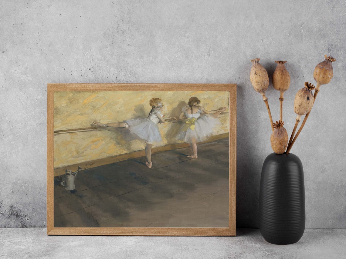 Edgar Degas Dancers at the Barre Ballet Practice Classic Print - Image 2
