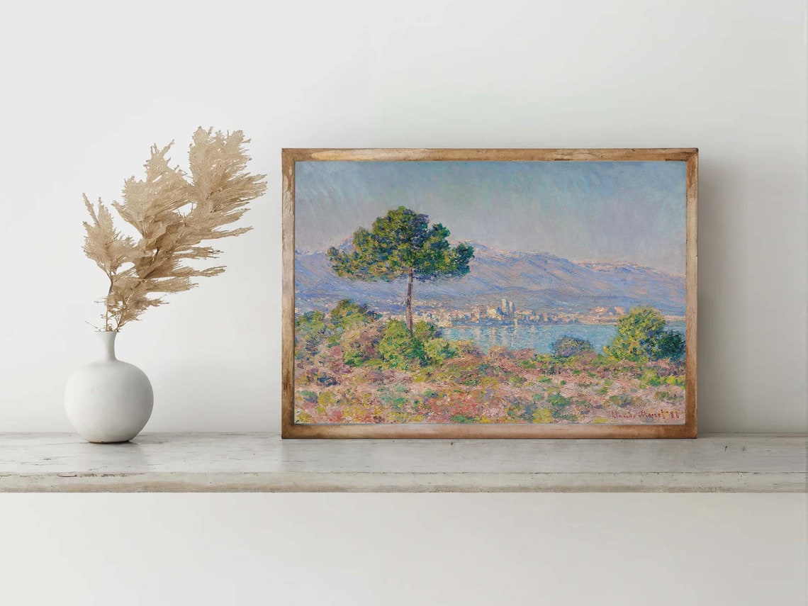 Claude Monet View of Antibes From the Plateau Notre Dame Print - Image 6