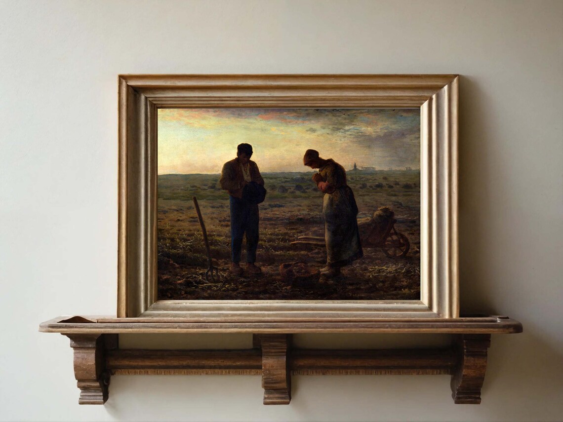 Jean Millet The Angelus Vintage Art Print