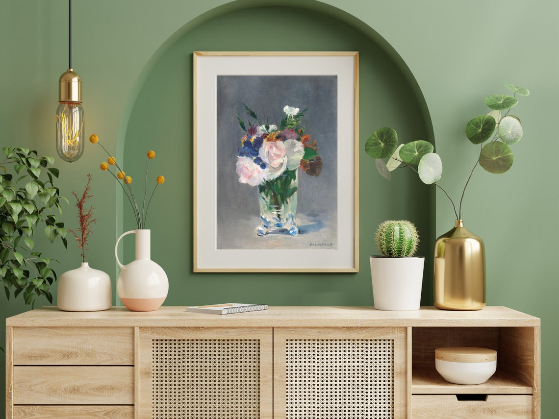 Edouard Manet Flowers in a Crystal Vase Floral Still Life Poster - Image 8