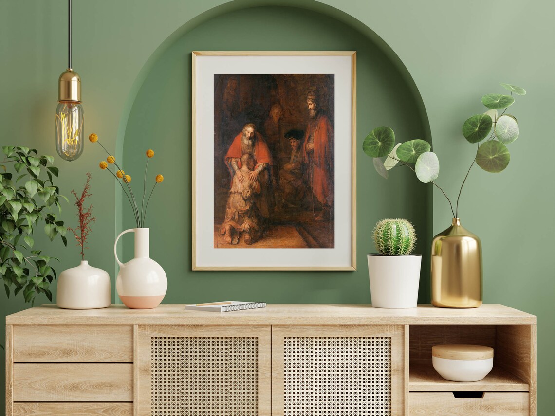 Return Of The Prodigal Son, Rembrandt Art Print - Image 5