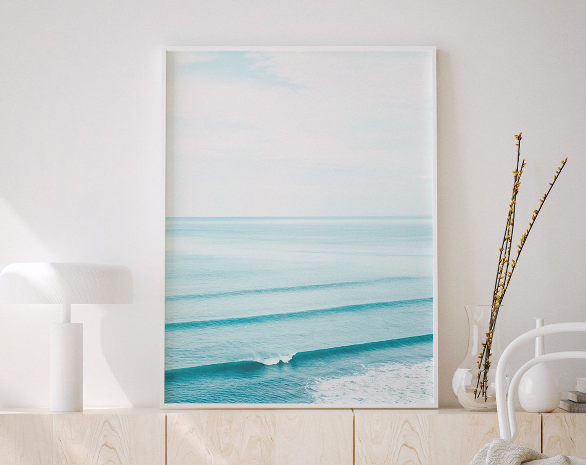 Coastal Blue Ocean Art Print