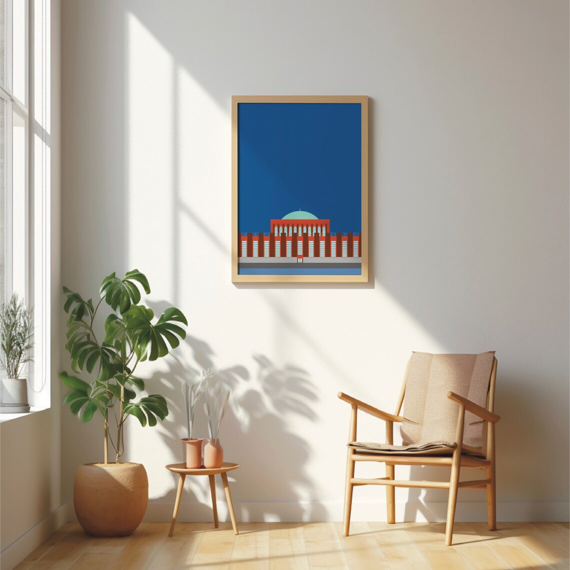 Düsseldorf Tonhalle Minimal Modern Travel Poster - Image 4
